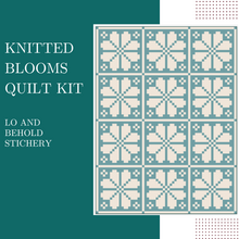 Load image into Gallery viewer, Knitted Blooms Quilt Kit - Traditional Version
