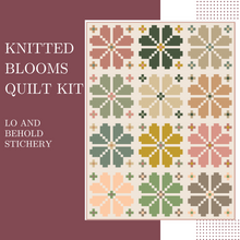 Load image into Gallery viewer, Knitted Blooms Quilt Kit - Modern Version