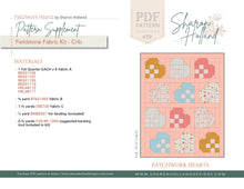 Load image into Gallery viewer, Patchwork Hearts Quilt Kit