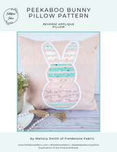 Load image into Gallery viewer, Peekaboo Bunny Pillow Pattern cover