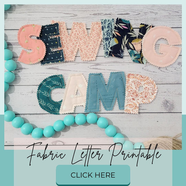 Fabric Letter Banner Tutorial