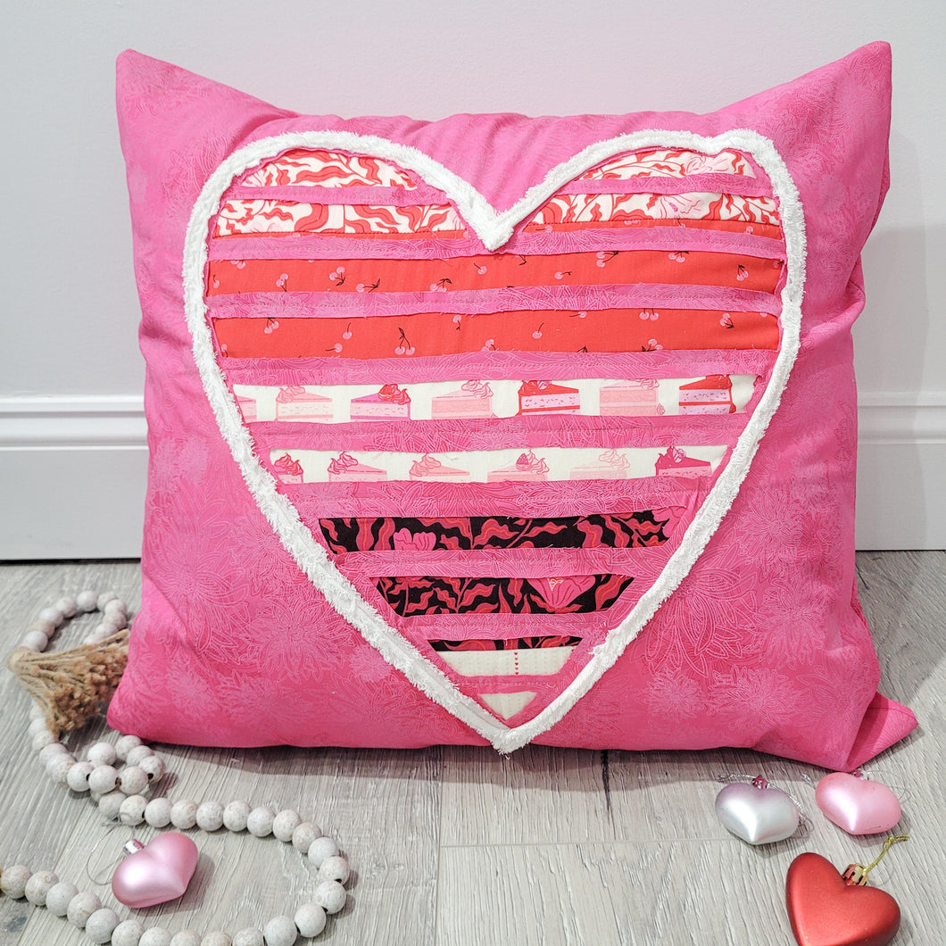 Peekaboo Heart Pillow Kit with PDF Pattern