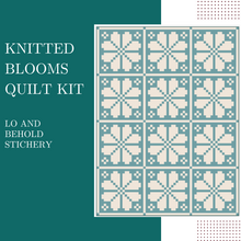 Load image into Gallery viewer, Knitted Blooms Quilt Kit - Traditional Version
