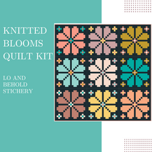 Load image into Gallery viewer, Knitted Blooms Quilt Kit - Small Throw Version
