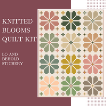 Load image into Gallery viewer, Knitted Blooms Quilt Kit - Modern Version
