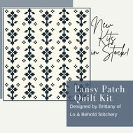 Pansy Patch Quilt Kit - Traditional Version