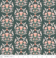 Garden Dreams -  Floral Damask Evergreen