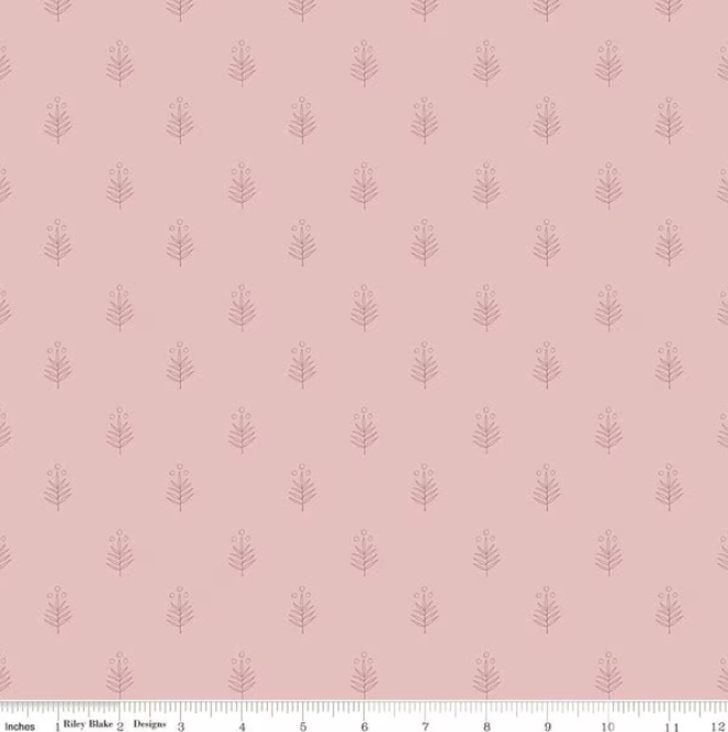 Garden Dreams -  Leaf Doodle Dusty Pink