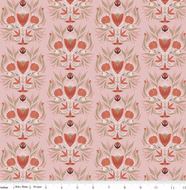 Garden Dreams -  Floral Damask Dusty Pink