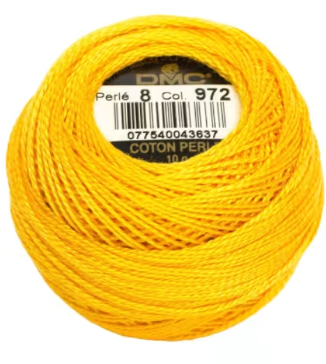 Pearl Cotton Thread Size 8 - Deep Canary