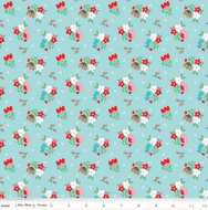 Whimsical Woodland- Floral Aqua
