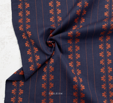 Load image into Gallery viewer, Fine and Dandy - Deco Stripe in Navy/Spice
