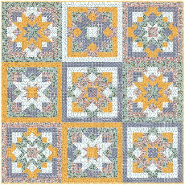 Let It Shine Quilt Kit - Throw Size - Plentiful Version