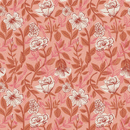 pink floral fabric